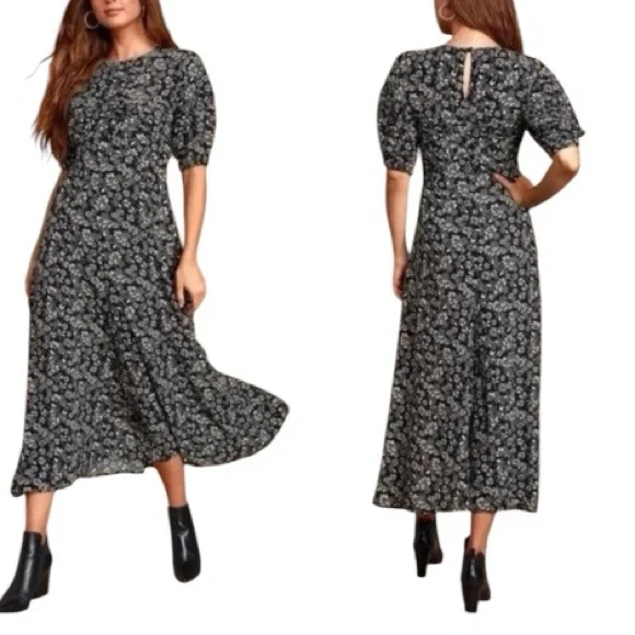 Free People Jessie Ditsy Floral Midi Dress - Picture 3 of 16